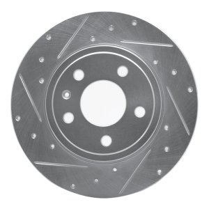 Audi A4 Quattro Brake Rotor (1) - Rear Left - R1 Concepts - Drilled & Slotted - Silver - `00-`09 Audi A4 Quattro Brake Rotor (1) - Rear Left - R1 Concepts - Drilled & Slotted - Silver - `00-`09